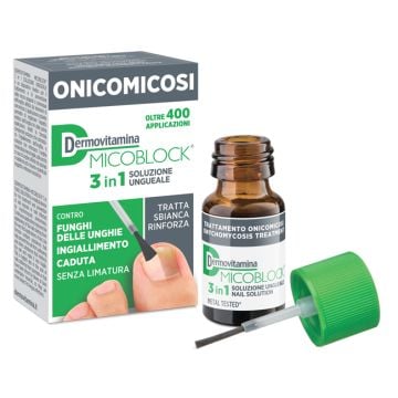 Dermovitamina micoblock 3 in 1 onicomicosi soluzione ungueale 7 ml - 