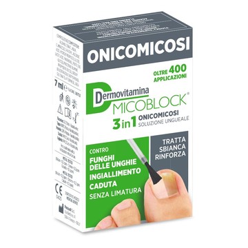 Dermovitamina micoblock 3 in 1 onicomicosi soluzione ungueale 7 ml - 