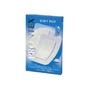 Garza compressa prontex soft pad 10x12,5 6 pezzi (5 tnt + 1 impermeabile aqua pad) - 