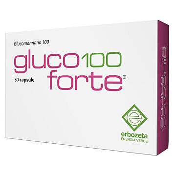 Gluco 100 forte glucomannano 100 30 capsule da 900 mg - 