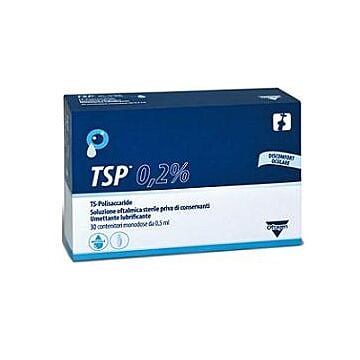 Tsp 0,2% soluzione oftalmica umettante lubrificante 30 flaconcini monodose 0,5 ml - 