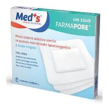 Meds pore medicazione adesiva 10x12 cm 5 pezzi - 