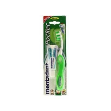 Mentadent pocket travel kit spazzolino + dentifricio 16ml - 