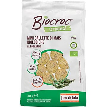 Biocroc mini gallette di mais rosmarino bio 40 g - 