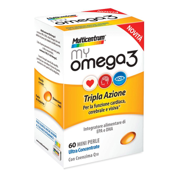 Multicentrum cuore mente e vista boost omega 3 60 mini perle - 