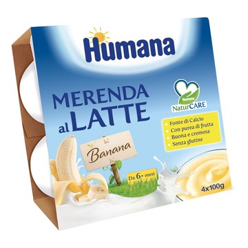 Humana merenda banana 4 x 100 g - 