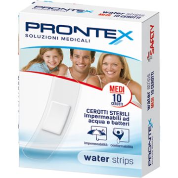 Cerotto prontex water strips medio 10 pezzi - 