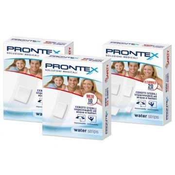 Cerotto prontex water strips assortito 20 pezzi - 