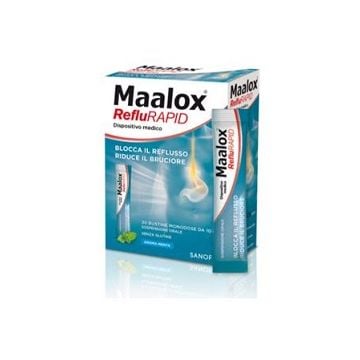 Maalox reflurapid soluzione orale 20 bustine monodose da 10 ml - 