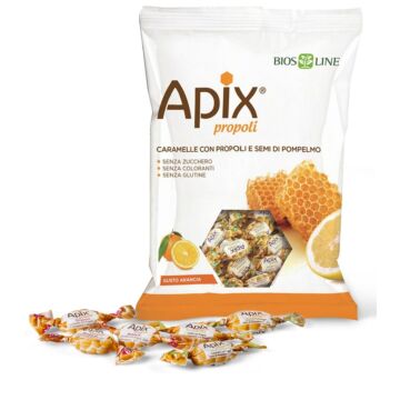Apix propoli caramella arancia 50 g biosline - 