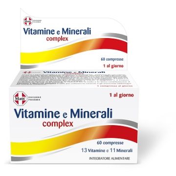 Matt divisione pharma vitamine e minerali complex 60 compresse - 