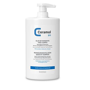Ceramol olio detergente viso/corpo 400 ml - 