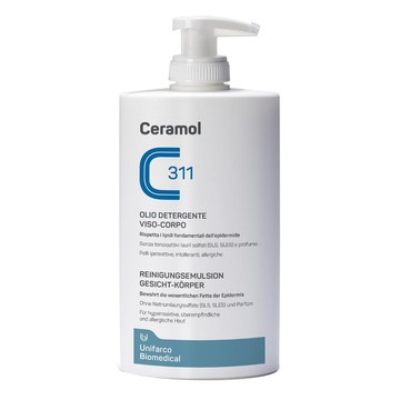 Ceramol olio detergente viso/corpo 400 ml - 