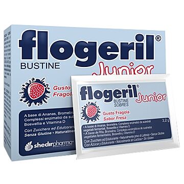 Flogeril junior fragola 20 bustine - 