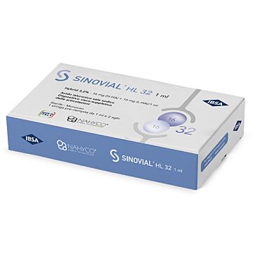 Siringa intra-articolare sinovial hl 32 16 mg+16 mg 1 fs + ago gauge 22 + ago gauge 29 1 pezzo - 