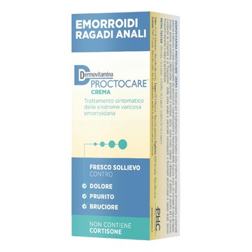 Dermovitamina proctocare crema emorroidi ragadi anali 30 ml con cannula - 