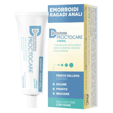 Dermovitamina proctocare crema emorroidi ragadi anali 30 ml con cannula - 