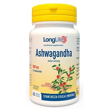 Longlife ashwagandha 60 capsule 500 mg - 