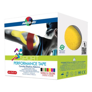 Master-aid sport perform yellow taping neuromuscolare 5 x 500 cm - 