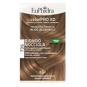 Euphidra colorpro xd 735 biondo nocciola gel colorante capelli in flacone + attivante + balsamo + gu - 