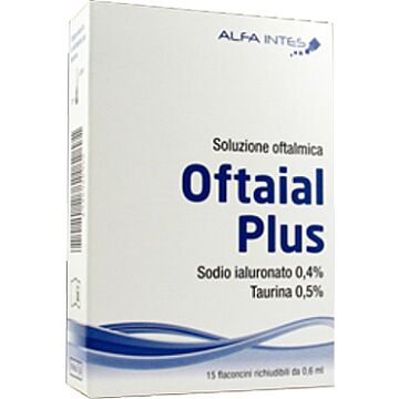 Soluzione oftalmica oftaial plus acido ialuronico 0,4% e taurina 15 flaconcini richiudibili da 0,6 m - 