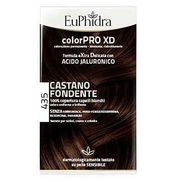 Euphidra colorpro xd 435 castano fondente gel colorante capelli in flacone + attivante + balsamo + g - 