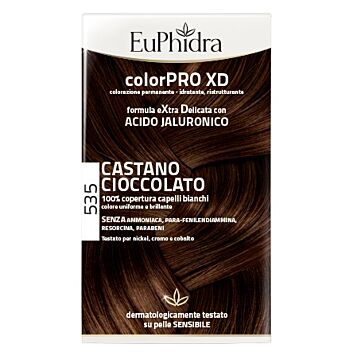 Euphidra colorpro xd 535 castano cioccolato gel colorante capelli in flacone + attivante + balsamo + - 