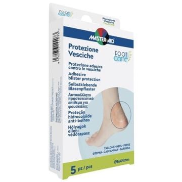 Master-aid foot care vesciche protezione tallone 69x44 mm 5 pezzi - 