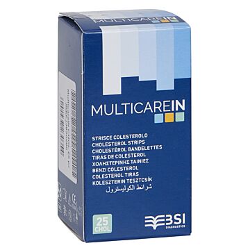Strisce misurazione glicemia multicare in glucosio elettrodo 50 pezzi - 