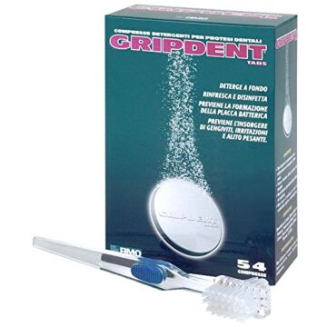 Gripdent tabs 54 compresse + spazzolino pulitore - 