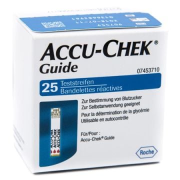 Strisce misurazione glicemia accu-chek guide 25 pezzi confezione retail - 