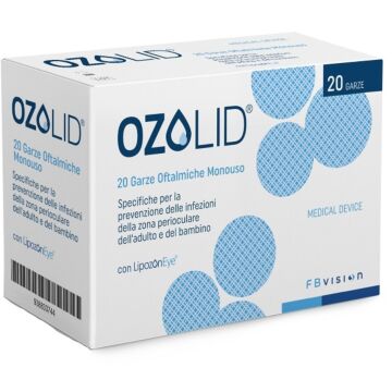 Garza ozolid oftalmica tnt con olio ozonizzato in fosfolipidi lipozoneye 20 pezzi - 