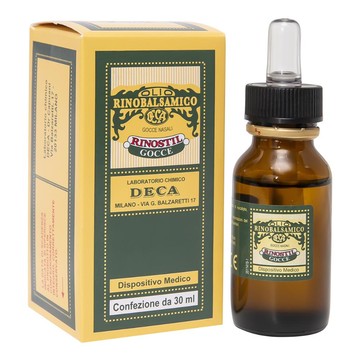 Rinostil gocce nasali flacone 30ml olio rinobalsamico per laprotezione della mucosa nasale e la puli - 