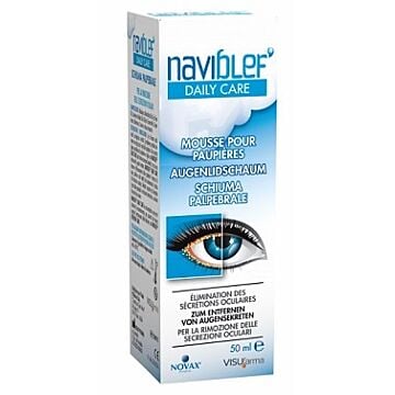 Naviblef daily care schiuma per rimozione secrezioni oculari da palpebre e ciglia 50 ml - 