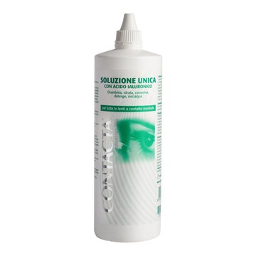 Soluzione unica con acido ialuronico per lenti a contatto contacta solution 360ml - 