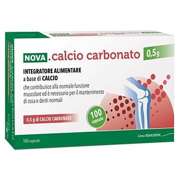 Nova calcio carbonato 0,5 g 100 capsule - 
