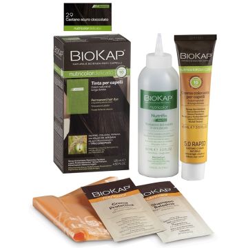 Bios line biokap nutricolor delicato rapid tinta 2,9 castano scuro cioccolato 135 ml - 