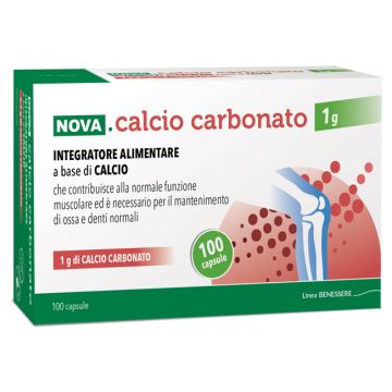 Nova calcio carbonato 1 g 100 capsule - 