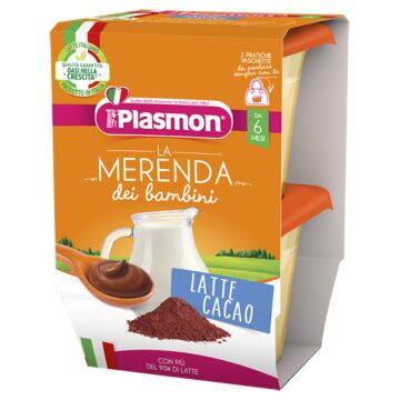 Plasmon la merenda dei bambini merende latte cacao asettico 2 x 120 g - 