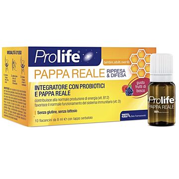 Prolife pappa reale 10 flaconi da 8 ml - 