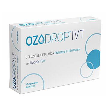 Ozodrop ivt soluzione oftalmica base di olio ozonizzato in fosfolipidi 15 flaconcini monodose da 0,3 - 