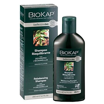 Biokap bellezza bio shampoo riequilibrante cosmos ecocert 200 ml - 