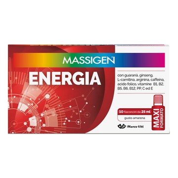 Massigen energia 10 flaconi da 25 ml - 