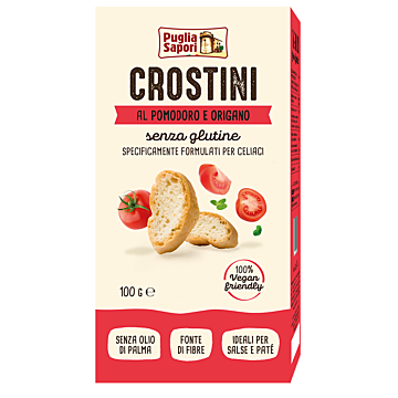 Puglia sapori crostini al pomodoro e origano 100 g - 