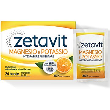 Zetavit magnesio potassio 24 bustine da 4 g - 