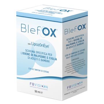 Blefox schiuma specifica per igiene palpebre e ciglia 50 ml con erogatore + 60 dischetti - 