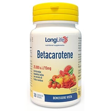 Longlife betacarotene 25000 ui 30 compresse - 