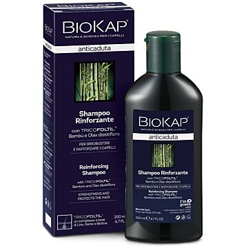 Biokap shampoo rinforzante anticaduta con tricofoltil nuova formula 200 ml - 