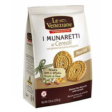 Le veneziane munaretti biscotti cereali grano saraceno integrale 250 g - 