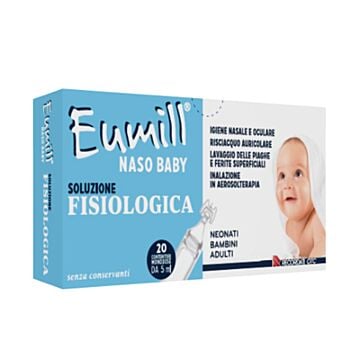 Eumill naso baby soluzione fisiologica 20 contenitori monodose 5 ml - 
